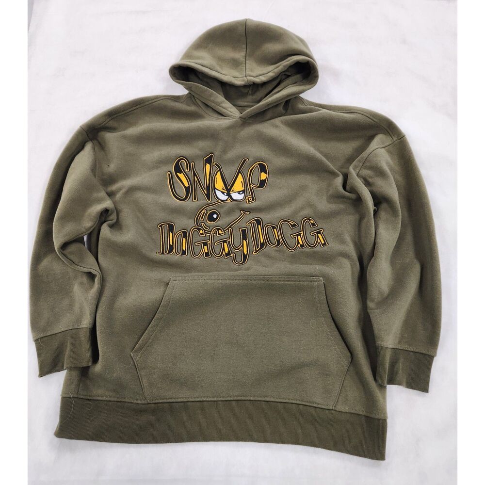 Dogg Supply Mens Hoodie XL Olive Green Graphic Streetwear Snoop Hip Hop Urban